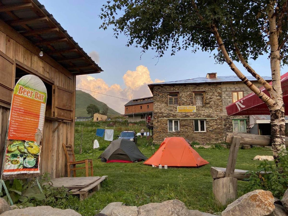 Chvibiani Guesthouse & Bar Ushguli Bagian luar foto