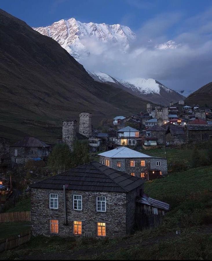 Chvibiani Guesthouse & Bar Ushguli Bagian luar foto
