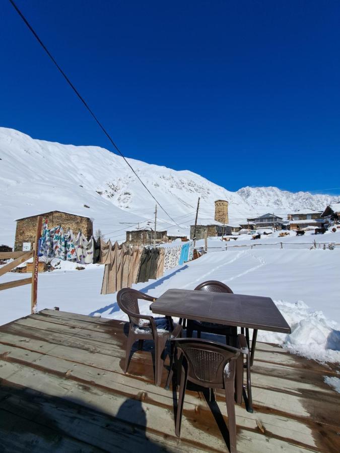 Chvibiani Guesthouse & Bar Ushguli Bagian luar foto