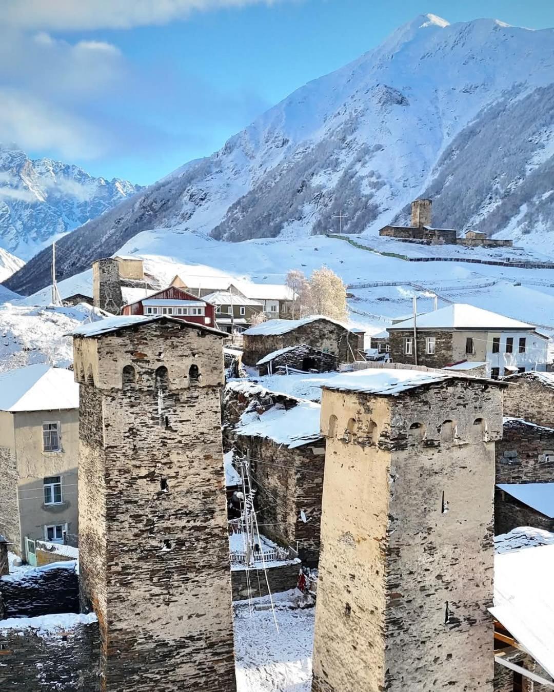 Chvibiani Guesthouse & Bar Ushguli Bagian luar foto