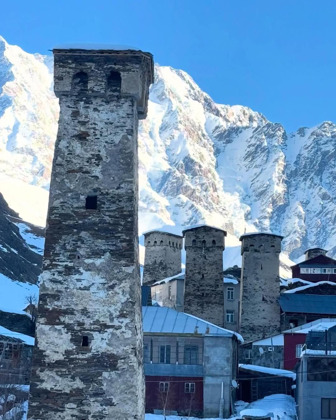 Chvibiani Guesthouse & Bar Ushguli Bagian luar foto