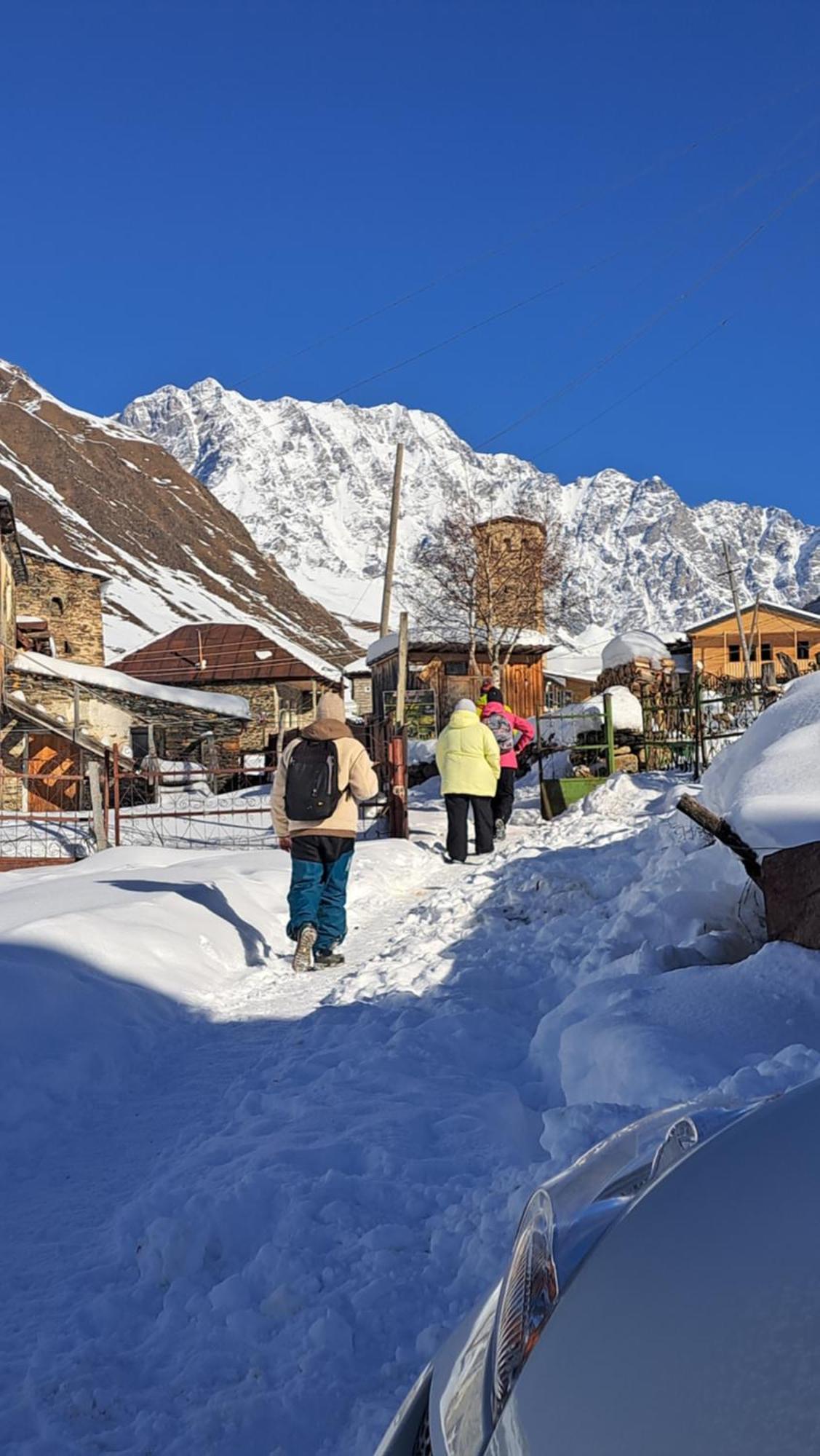 Chvibiani Guesthouse & Bar Ushguli Bagian luar foto
